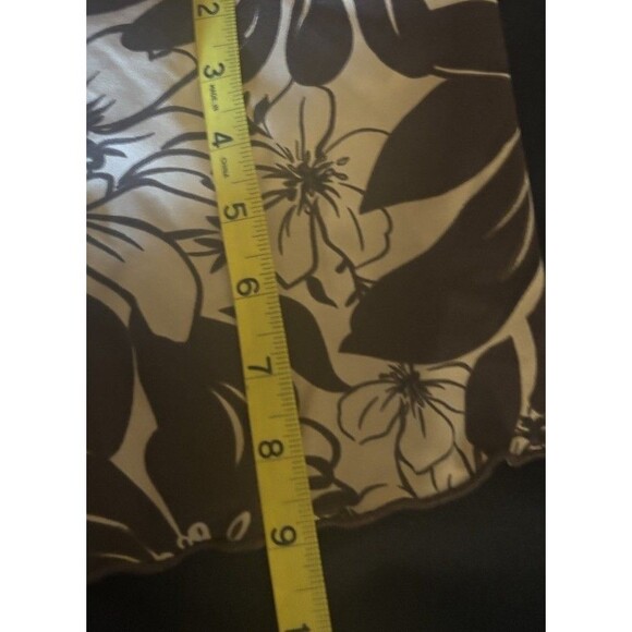 Rue 21 Silky Pajama Set. Beige & Brown Floral. Tank Top w/ Shorts Small - Picture 13 of 14